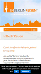 Mobile Screenshot of inberlinreisen.de