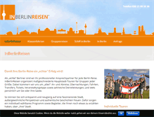 Tablet Screenshot of inberlinreisen.de